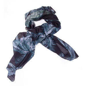 ATHENA PROCOPIOU BLACK & BLUE PALANKIN SCARF | WOMENS SIZE 115CM